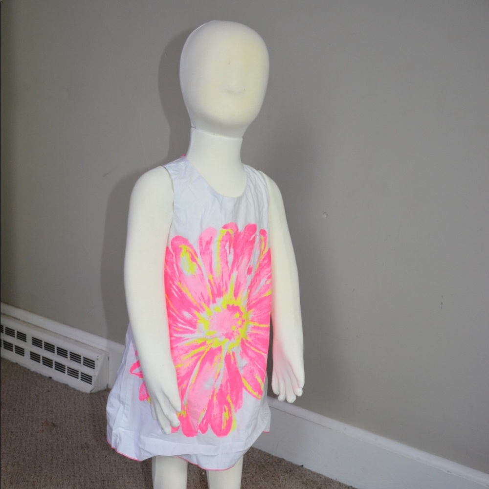 Girl’s White Floral Dress